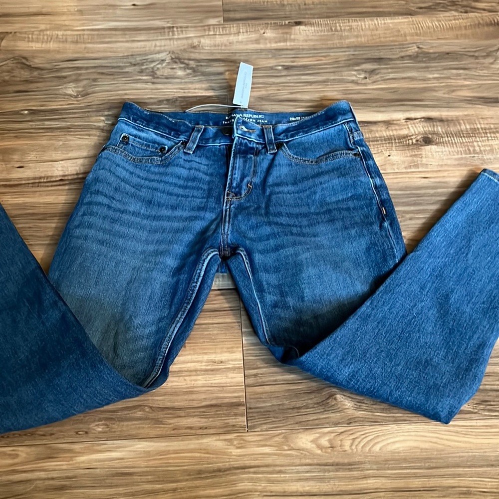 NWT Banana Republic Travel Stretch Jean Skinny Fit 28x28